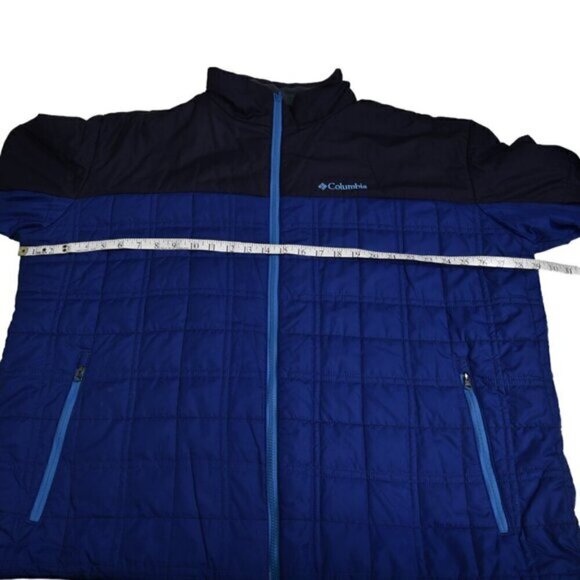 Columbia Lightweight Insulated Omni Heat Jacket Black Blue  Size XXL - Picture 9 of 13
